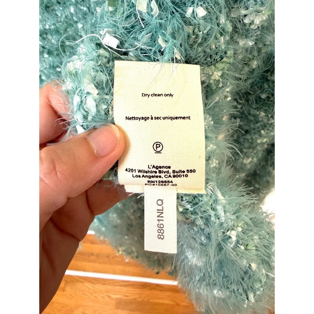 L'AGENCE Azure Cardigan Blazer‎ – Teal – Size XS / 2